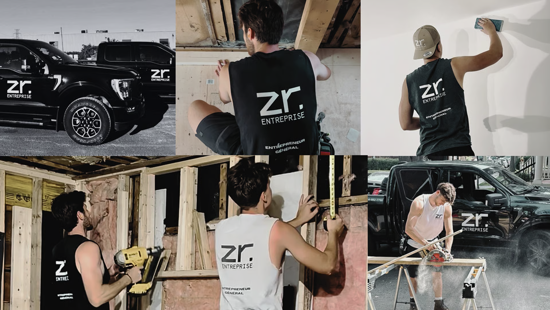 Équipe ZR Entreprise sur un chantier